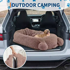 Menschliches Hundebett, 71''x45''x12'' großes Hundebett mit Decke, Aufbewahrungstaschen, tragbarer Griff, abnehmbarer Bezug, Haustierbett in Menschengröße für Erwachsene