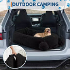 Menschliches Hundebett, 71''x45''x12'' großes Hundebett mit Decke, Aufbewahrungstaschen, tragbarer Griff, abnehmbarer Bezug, Haustierbett in Menschengröße für Erwachsene