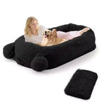 Menschliches Hundebett, 71''x45''x12'' großes Hundebett mit Decke, Aufbewahrungstaschen, tragbarer Griff, abnehmbarer Bezug, Haustierbett in Menschengröße für Erwachsene