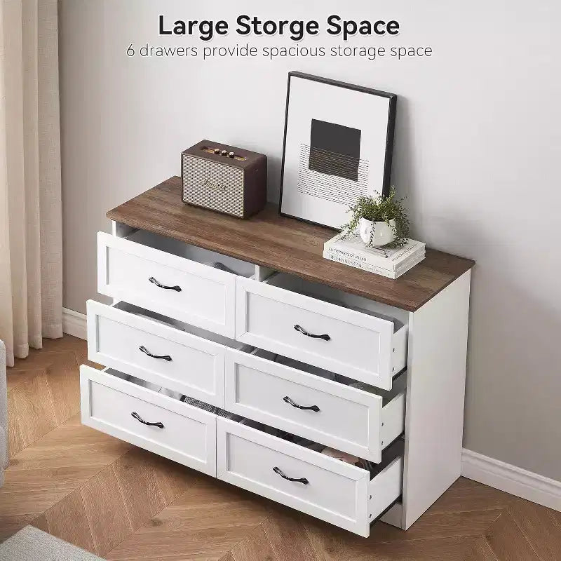 5/6 Schubladen Kommode für Schlafzimmer, Schubladenschrank, moderner Bauernhaus-Holzkommode, Aufbewahrungsorganisator Kommode für Schlafzimmer, Wohnzimmer, Kinderzimmer