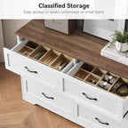 5/6 Schubladen Kommode für Schlafzimmer, Schubladenschrank, moderner Bauernhaus-Holzkommode, Aufbewahrungsorganisator Kommode für Schlafzimmer, Wohnzimmer, Kinderzimmer