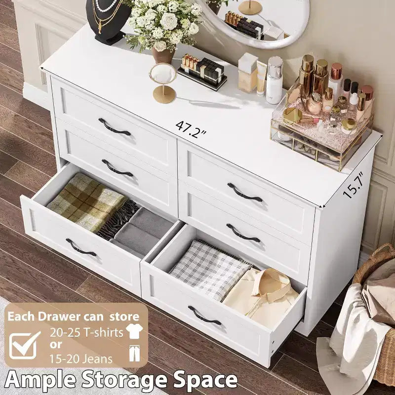 5/6 Schubladen Kommode für Schlafzimmer, Schubladenschrank, moderner Bauernhaus-Holzkommode, Aufbewahrungsorganisator Kommode für Schlafzimmer, Wohnzimmer, Kinderzimmer
