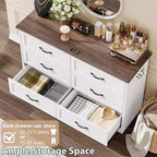 5/6 Schubladen Kommode für Schlafzimmer, Schubladenschrank, moderner Bauernhaus-Holzkommode, Aufbewahrungsorganisator Kommode für Schlafzimmer, Wohnzimmer, Kinderzimmer
