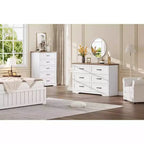 5/6 Schubladen Kommode für Schlafzimmer, Schubladenschrank, moderner Bauernhaus-Holzkommode, Aufbewahrungsorganisator Kommode für Schlafzimmer, Wohnzimmer, Kinderzimmer