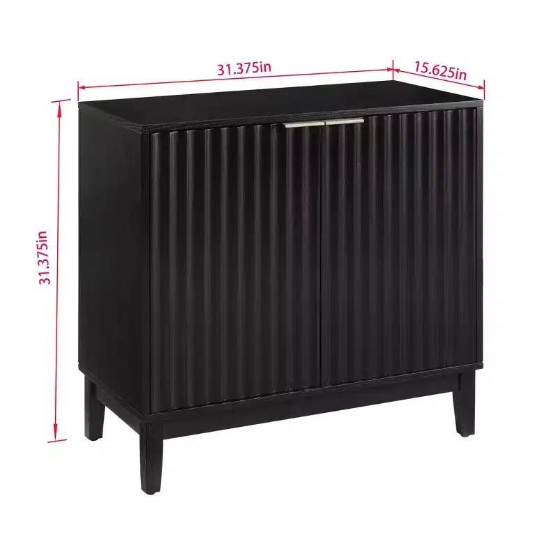 31 Sideboard Buffet Cabinet, Wooden Coffee Bar Cabinet with Adjustable Shelf, Entryway Console Table, Floor Cupboard Cabinet for Kitchen