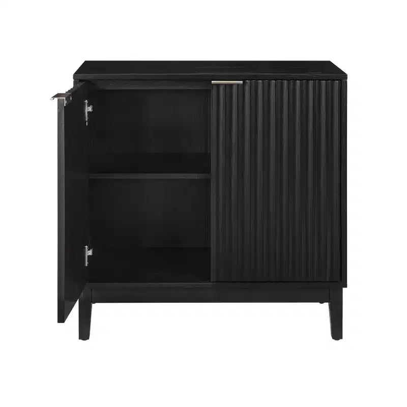 31 Sideboard Buffet Cabinet, Wooden Coffee Bar Cabinet with Adjustable Shelf, Entryway Console Table, Floor Cupboard Cabinet for Kitchen