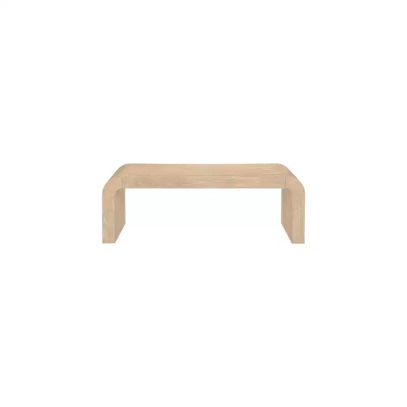 Siyah Meşe Kaplama Sehpa, Modern Dikdörtgen Tasarım, 48" Genişlik x 24" Derinlik
