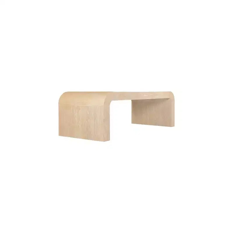 Siyah Meşe Kaplama Sehpa, Modern Dikdörtgen Tasarım, 48" Genişlik x 24" Derinlik