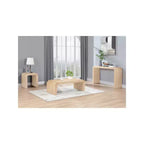 Siyah Meşe Kaplama Sehpa, Modern Dikdörtgen Tasarım, 48" Genişlik x 24" Derinlik