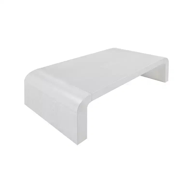Siyah Meşe Kaplama Sehpa, Modern Dikdörtgen Tasarım, 48" Genişlik x 24" Derinlik