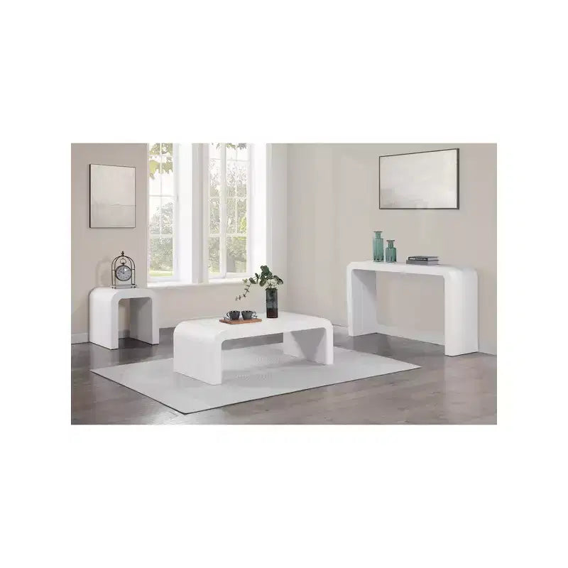 Siyah Meşe Kaplama Sehpa, Modern Dikdörtgen Tasarım, 48" Genişlik x 24" Derinlik