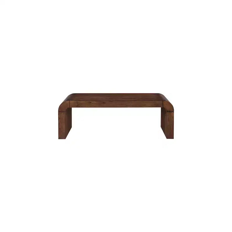 Siyah Meşe Kaplama Sehpa, Modern Dikdörtgen Tasarım, 48" Genişlik x 24" Derinlik