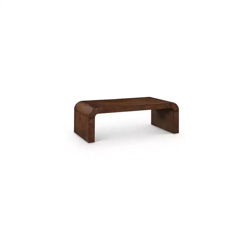 Fekete tölgy furnéros dohányzóasztal, modern téglalap alakú design, 48 hüvelyk széles x 24 hüvelyk mély