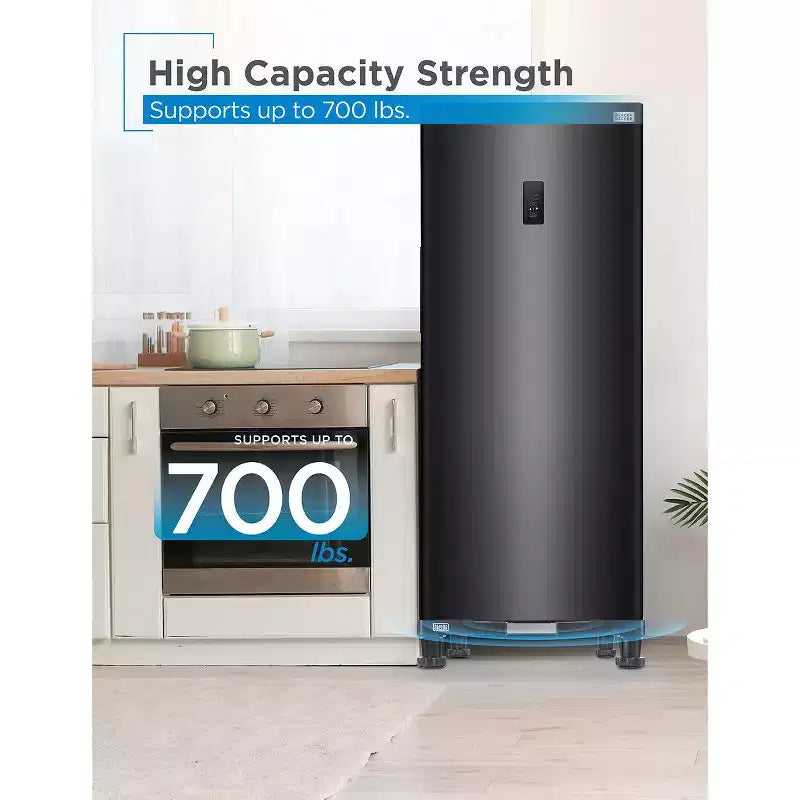 Adjustable Appliance Pedestal Stand, Stainless Steel, Anti-Vibration Pads, 700 lbs Capacity