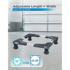 Adjustable Appliance Pedestal Stand, Stainless Steel, Anti-Vibration Pads, 700 lbs Capacity