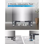 Adjustable Appliance Pedestal Stand, Stainless Steel, Anti-Vibration Pads, 700 lbs Capacity