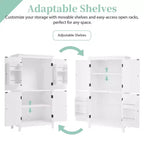 Elegant Bathroom Floor Storage Cabinet Bathroom Storage Unit Freestanding Cabinet with 4 Doors